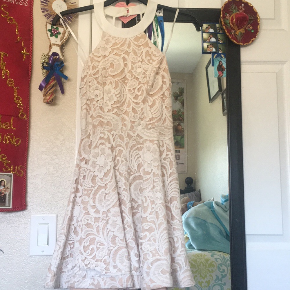 Lace white dress